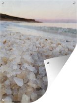 Tuinschilderij Zout - Zand - Strand - 60x80 cm - Tuinposter - Tuindoek - Buitenposter