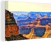 Canvas Schilderij Grand Canyon - 90x60 cm - Wanddecoratie