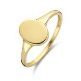 New Bling 9NBG-0250-54 Gouden Ring - Dames - Ovaal - 9 x 7 mm - Maat 54 - 14 Karaat - Goud