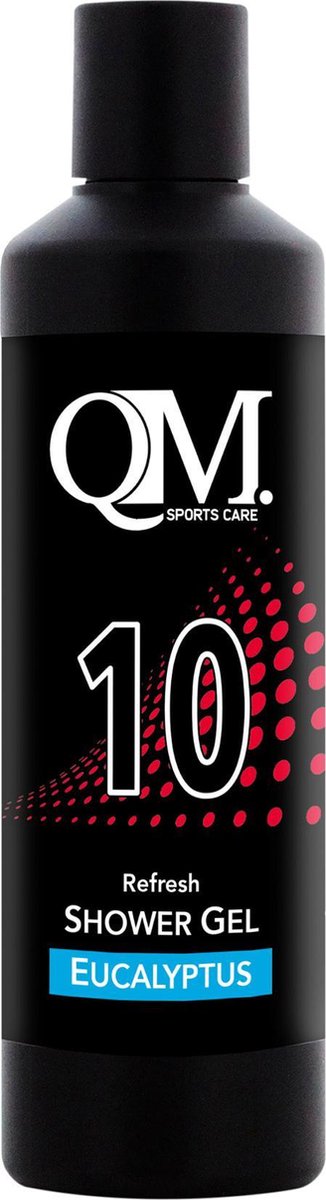 QM Sportscare 10 fles 200ml Shower Gel Fresh Eucalyptus