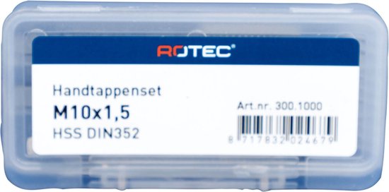 Maschio Metrico HSS M10 X 1,25 Mm Filettatura Sinistra – Trapano Filettato Per Meccanica - Foto 2