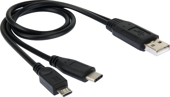 USB 2.0 haut débit mâle vers micro USB mâle + adaptateur de câble de  synchronisation... | bol.com