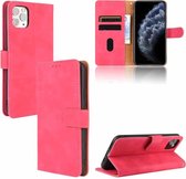 Voor iPhone 11 Pro Max Effen Kleur Huidgevoel Magnetische Gesp Horizontale Flip Kalfsstructuur PU Lederen Case met Houder & Kaartsleuven & Portemonnee (Rose Goud)