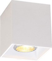 QAZQA qubo - Moderne Dimbare LED Smart Plafondspot | Spotje | Opbouwspot incl. wifi met Dimmer - 1 lichts - L 83 mm - Wit - Woonkamer | Slaapkamer | Keuken