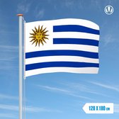 Vlag Uruguay 120x180cm