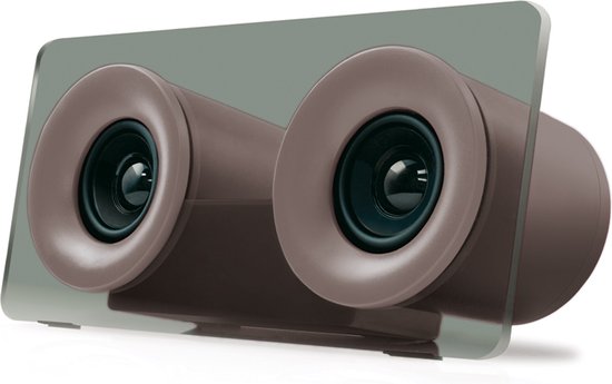 Bluetooth speaker I-total 2Drums 6W draadloos oplaadbaar 10m bereik grijs kunststof 24x11x8 cm