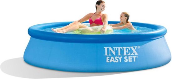 voordelig rekken Rubber Intex Zwembad - Easy Set - 244 x 61 cm - Inclusief Solarzeil, Filterpomp &  Filter | bol.com