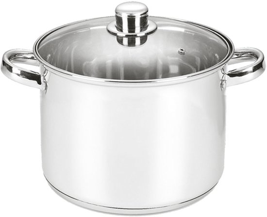 Michelino 12106 Soeppan 10 Liter - RVS - Diameter Ø26 cm