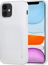 Voor iPhone 12 mini GOOSPERY i-JELLY TPU schokbestendig en krasvast hoesje (zilver)