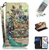 Voor Galaxy A70e 3D Schilderen Horizontale Flip Leren Case met Houder & Kaartsleuf & Portemonnee & Lanyard (Dierentuin)