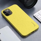 Voor iPhone 12 mini iPAKY Starry Series schokbestendig rietje + TPU beschermhoes (geel)