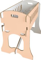 Babywieg van Duurzaam Honingraat - Babykamer - Zalm Roze - Duurzaam karton - CE gekeurd - Hobbykarton - KarTent