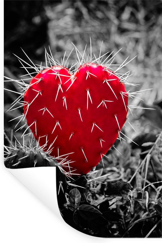 Sticker Coeurs rouges en forme de coeur 