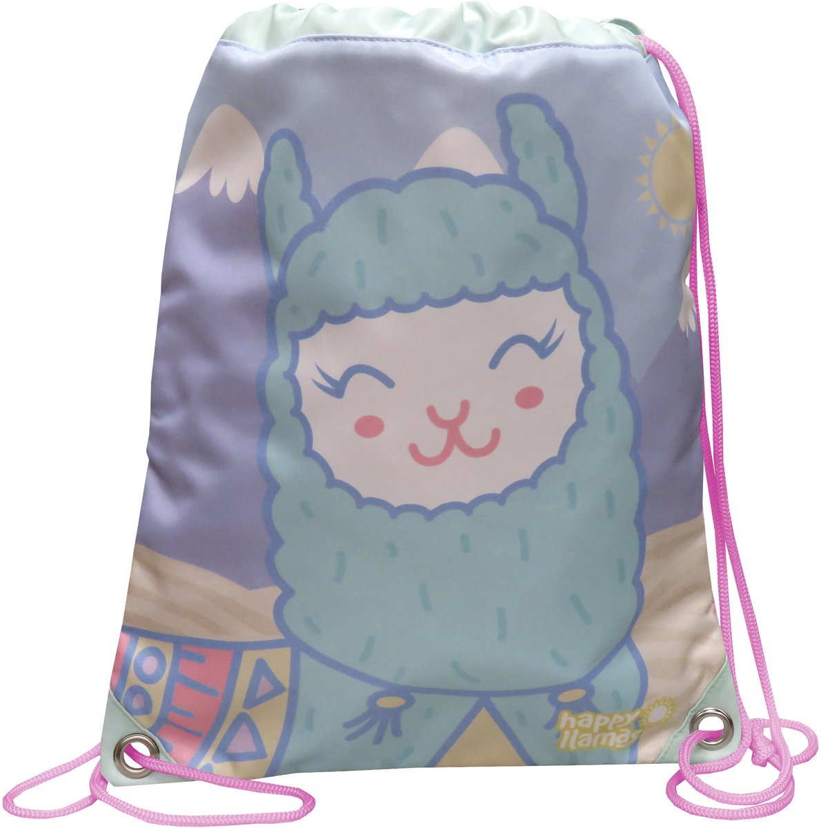 Lama Happy Lama's - Gymbag - 34 x 44 cm - Multi