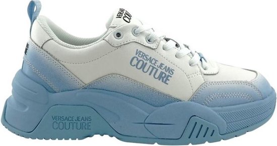 Versace Jeans Couture Stargaze Sneakers Wit/Blauw heren maat 43 | bol.com