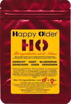 Happy-Older multi antioxidant 14-in-1 met o.a. Glutathion, Resveratrol, Astaxanthine, OPC, Q10  en PQQ