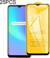 Voor OPPO Realme C25 25 PCS 9D Volledige lijm Volledig scherm Gehard glasfilm