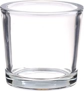 Glazen maxi theelichthouder rond 120/120