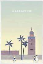 JUNIQE - Poster in kunststof lijst Marrakesh - retro -20x30 /Bruin