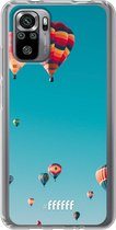 6F hoesje - geschikt voor Xiaomi Redmi Note 10S -  Transparant TPU Case - Air Balloons #ffffff