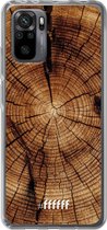 6F hoesje - geschikt voor Xiaomi Redmi Note 10 Pro -  Transparant TPU Case - Tree Rings #ffffff