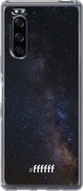 Sony Xperia 5 II Hoesje Transparant TPU Case - Dark Space #ffffff