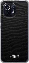 6F hoesje - geschikt voor Xiaomi Mi 11 -  Transparant TPU Case - Black Beach #ffffff