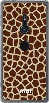 6F hoesje - geschikt voor Sony Xperia XZ2 -  Transparant TPU Case - Giraffe Print #ffffff