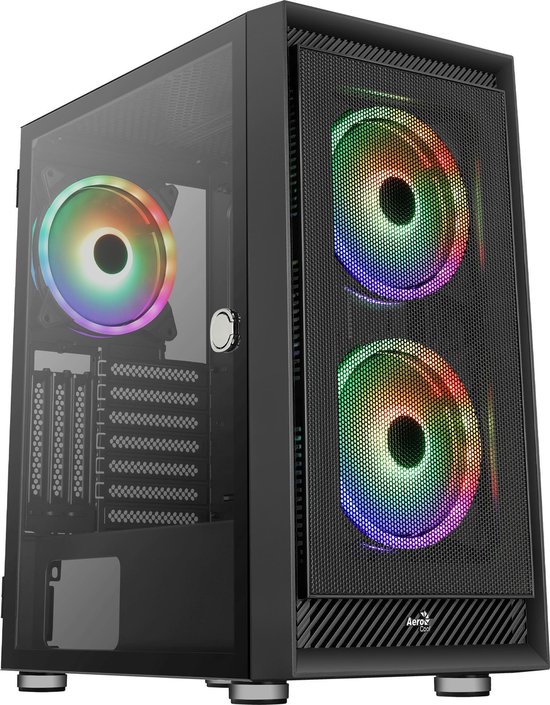 PC Case - Aerocol - Graphite G V3 - Box zonder voedsel - Middle Tower - ATX -formaat - Black (ACCM -PB24133.11)