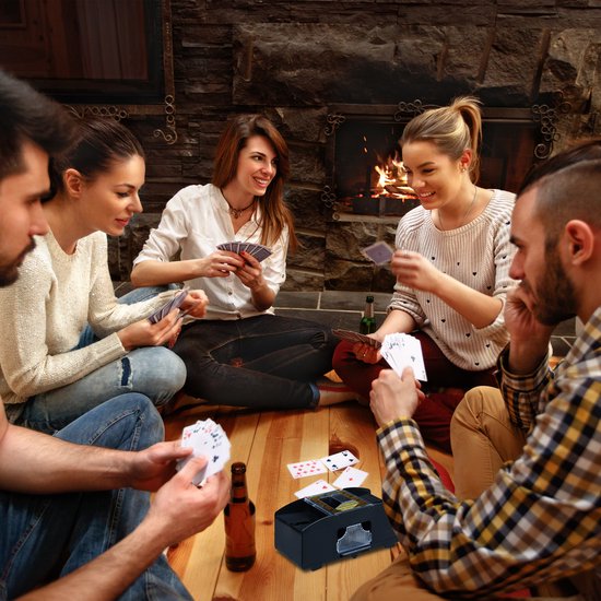 Automatische kaartschudmachine voor 2 decks, poker schudmachine