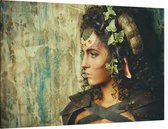 Fantasy Cosplay woman - Foto op Canvas - 90 x 60 cm