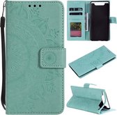 Voor Samsung Galaxy A80 / A90 Totem Bloem Reliëf Horizontale Flip TPU + PU Leren Case met Houder & Kaartsleuven & Portemonnee (Groen)