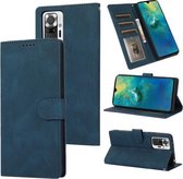 Voor Xiaomi Redmi Note 10 Pro Fantasy Klassiek Huidgevoel Kalfsleer Textuur Magnetische gesp Horizontale Flip PU lederen tas met houder & kaartsleuf & portemonnee (blauw)