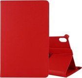Voor Lenovo Tab P11 Litchi Texture Horizontale Flip 360 graden rotatie lederen tas met houder (rood)