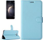 Voor Huawei Honor Magic Litchi Texture Horizontale Flip Leren Case met Houder & Kaartsleuven & Portemonnee (Blauw)