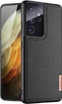 Voor Samsung Galaxy S21 Ultra 5G DUX DUCIS Fino-serie PU + TPU beschermhoes (zwart)