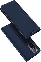 Voor Xiaomi Redmi Note 10 DUX DUCIS Skin Pro Series Horizontale Flip PU + TPU lederen tas met houder & kaartsleuven (blauw)