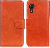 Voor Samsung Galaxy Xcover 5 Nappa Texture Horizontale Flip Leren Case met Houder & Kaartsleuven & Portemonnee (Oranje)