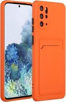 Voor Samsung Galaxy S20 + kaartsleuf ontwerp schokbestendig TPU beschermhoes (oranje)