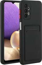 Voor Samsung Galaxy A52 5G / 4G kaartsleuf ontwerp schokbestendig TPU beschermhoes (zwart)