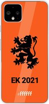 6F hoesje - geschikt voor Google Pixel 4 -  Transparant TPU Case - Nederlands Elftal - EK 2021 #ffffff