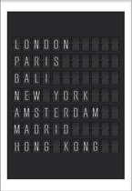 Departures (21x29,7cm) - Wallified - Tekst - Poster  - Wall-Art - Woondecoratie - Kunst - Posters