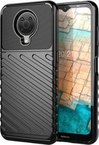 Voor Nokia G20 Thunderbolt Schokbestendige TPU Beschermende Soft Case (Zwart)