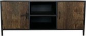 TV-meubel hout/staal 130 cm / 342