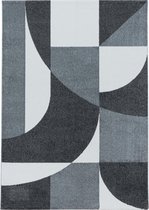 Modern laagpolig vloerkleed Efor - grijs 3711 - 80x150 cm
