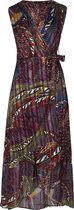 Cassis - Female - Wikkeljurk met jungleprint  - Violet