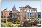 Forum Romanum gezien vanaf het Capitool in Rome - Foto op Akoestisch paneel - 150 x 100 cm