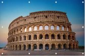 Verlaten Colosseum voor een blauw lucht in Rome - Foto op Tuinposter - 90 x 60 cm