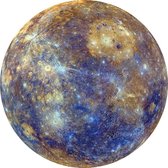 Planet Mercury, NASA Images - Foto op Behangcirkel - ⌀ 60 cm