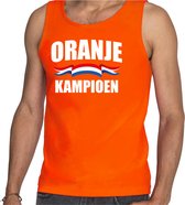Oranje fan tanktop voor heren - oranje kampioen - Holland / Nederland supporter - EK/ WK kleding / outfit M